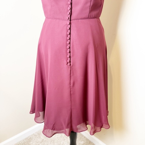 Alfred Angelo Bridesmaid wine color  Gown size 8 - Picture 10 of 11